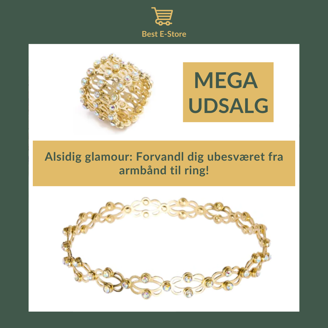 🎁 Den perfekte gave: Konvertibel armring med funklende CZ-glamour 💎