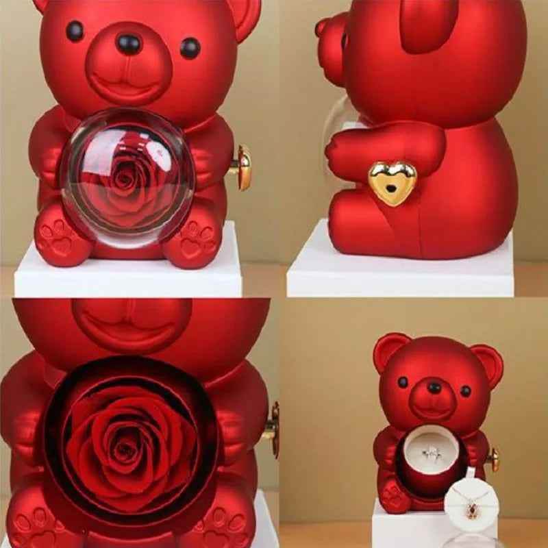 EleganceBear™ - Rose Teddy Bear Gift Box