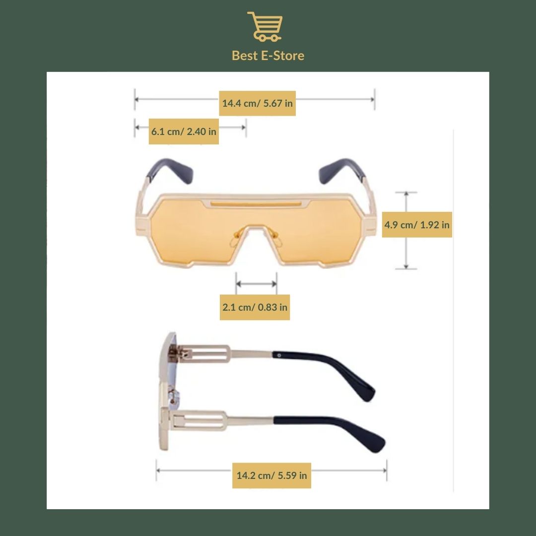 🕶️Retro Steampunk Sunglasses :  Bold Style with HD UV400 Protection✨