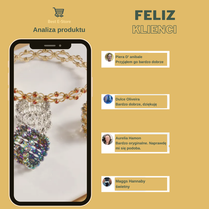 🎁 Idealny prezent: Bransoletka z błyszczącymi CZ Glamour 💎