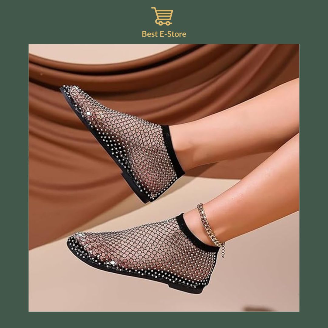 🔥 Chic & Comfy: Breathable Mesh Flats That Shine with Every Step 💃✨