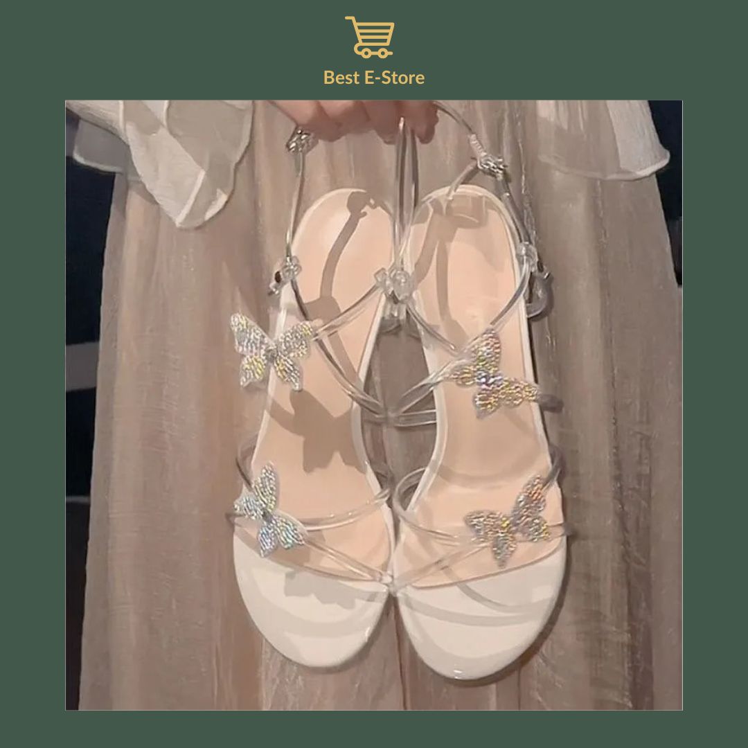 Milky White Sequined Shoes – Shine in Comfort & Style 👟