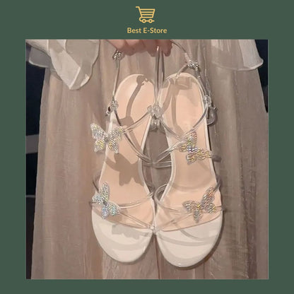 Milky White Sequined Shoes – Shine in Comfort & Style 👟