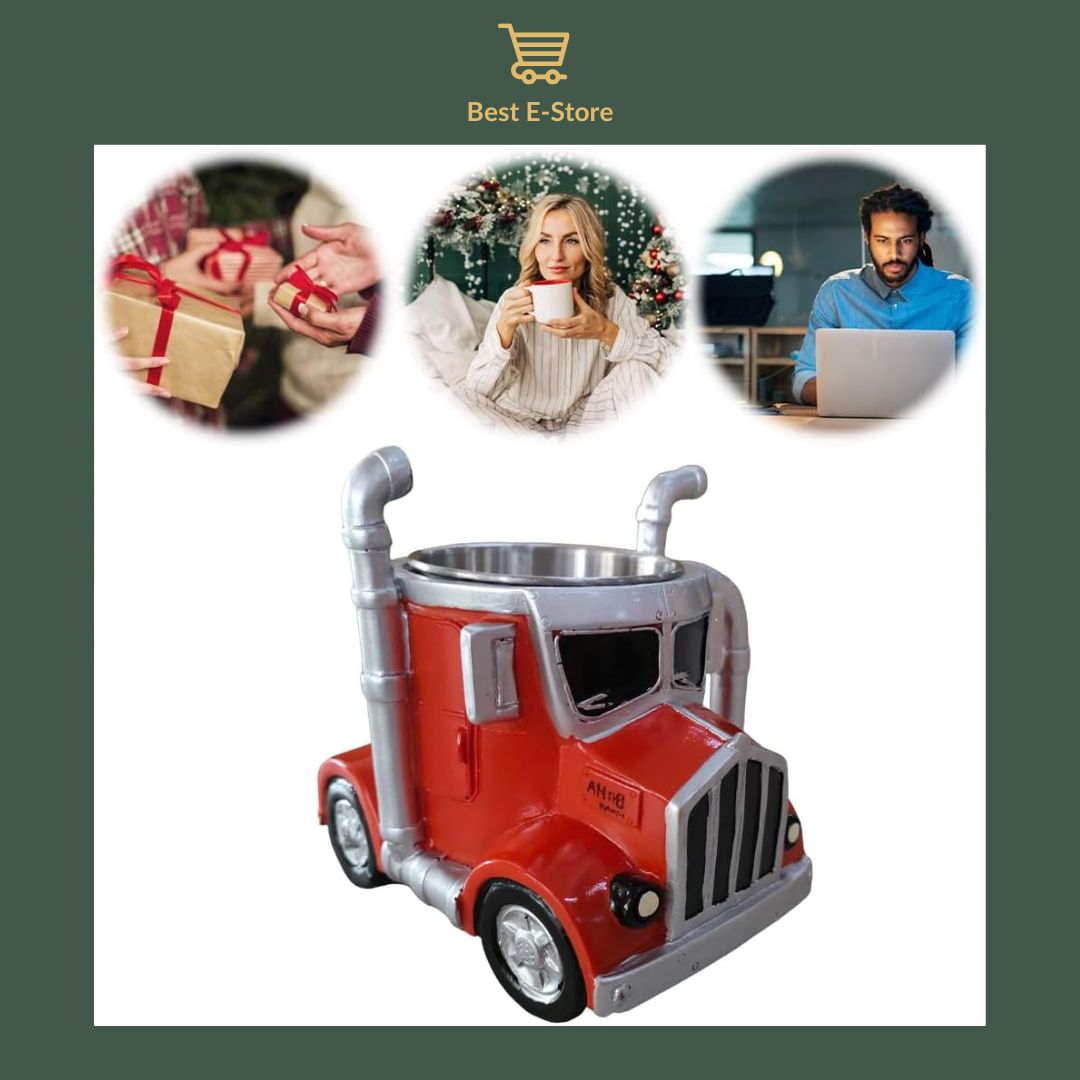 🚛 Tasse à café Semi-Truck: Cadeau parfait pour les amateurs de camions ☕