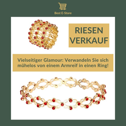 🎁 Das perfekte Geschenk: Wandelbarer Armreif  funkelnden Zirkoniasteinen 💎