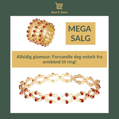 🎁 Den perfekte gaven: Konvertibel armring med glitrende CZ-glamour 💎