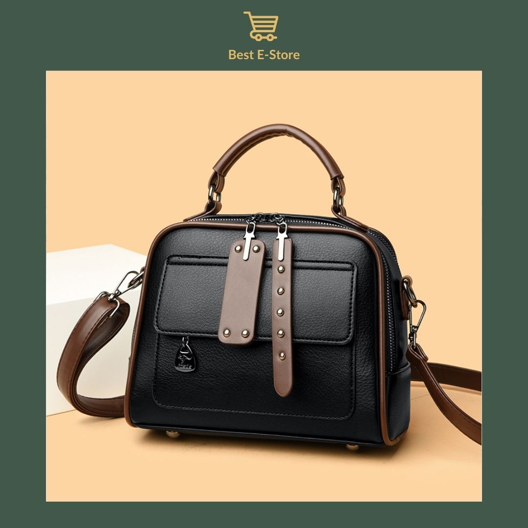 👜 Elegante leren schoudertas: Stijlvol en ruim ✨