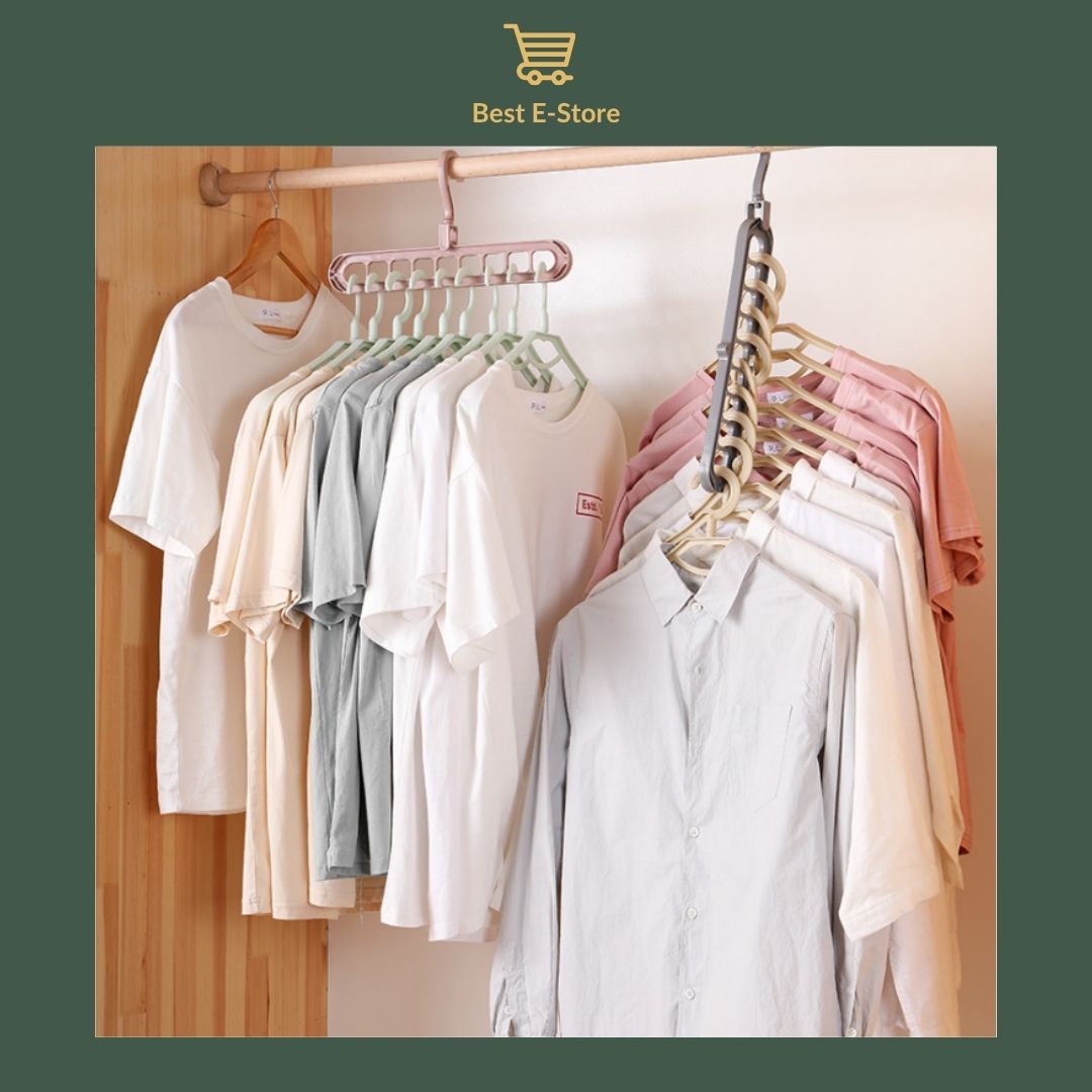 🧼 The Ultimate Space Saver Hanger: Foldable, Durable & Perfect for Small Closets 🚪