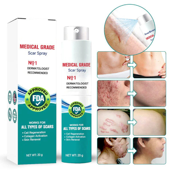 ❤️Advacnced Scar Spray For All Types of Scars- For Example Acne Scars, Surgical Scars and Stretch Marks⚡⚡⚡