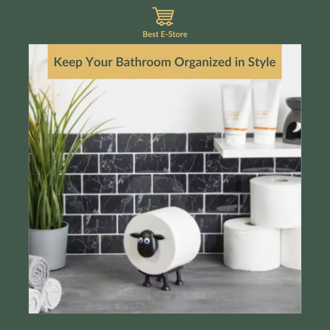 🐑 Black Sheep Toilet Paper Holder: Cute & Functional 🧻✨