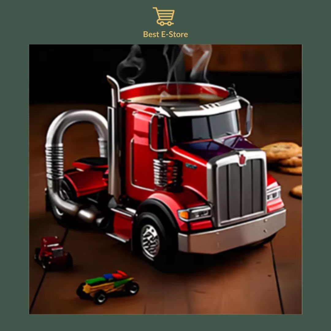 🚛 Tasse à café Semi-Truck: Cadeau parfait pour les amateurs de camions ☕