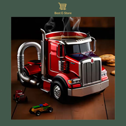 🚛 Tasse à café Semi-Truck: Cadeau parfait pour les amateurs de camions ☕