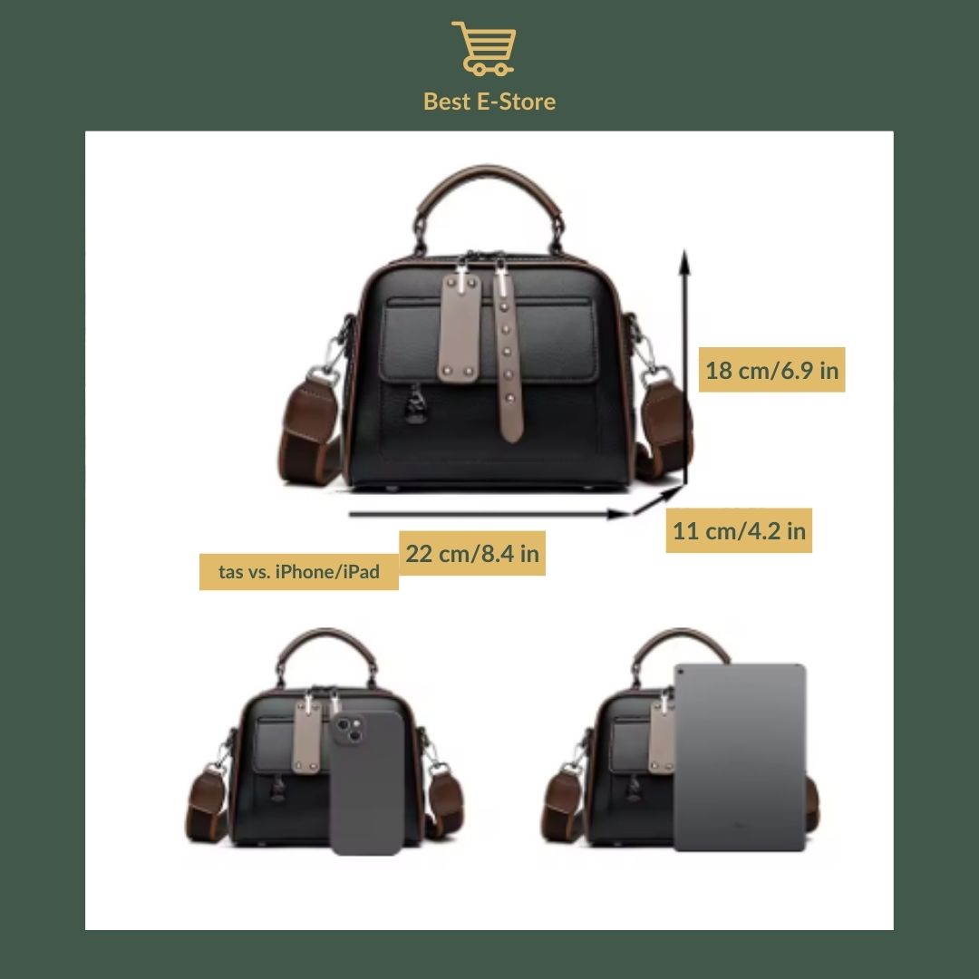 👜 Elegante leren schoudertas: Stijlvol en ruim ✨