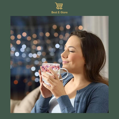 🌼Floral Fusion: Tupla Seinäiset Lasikupit