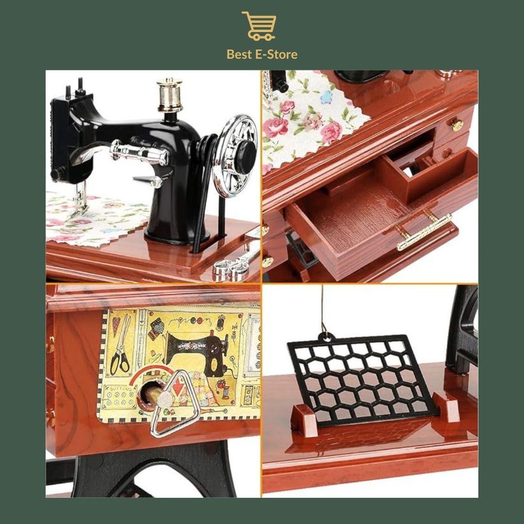 🎼 Charming Sewing Machine Music Box: Perfect Gift 🎁