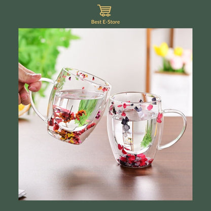 🌼 Fusion Florale: Coupes Verre Double Paroi