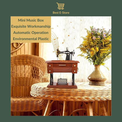 🎼 Charming Sewing Machine Music Box: Perfect Gift 🎁