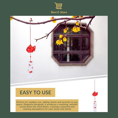 🍃 Elegant Glass Wind Chimes: Relaxing Sounds & Good Luck Charms 🎋