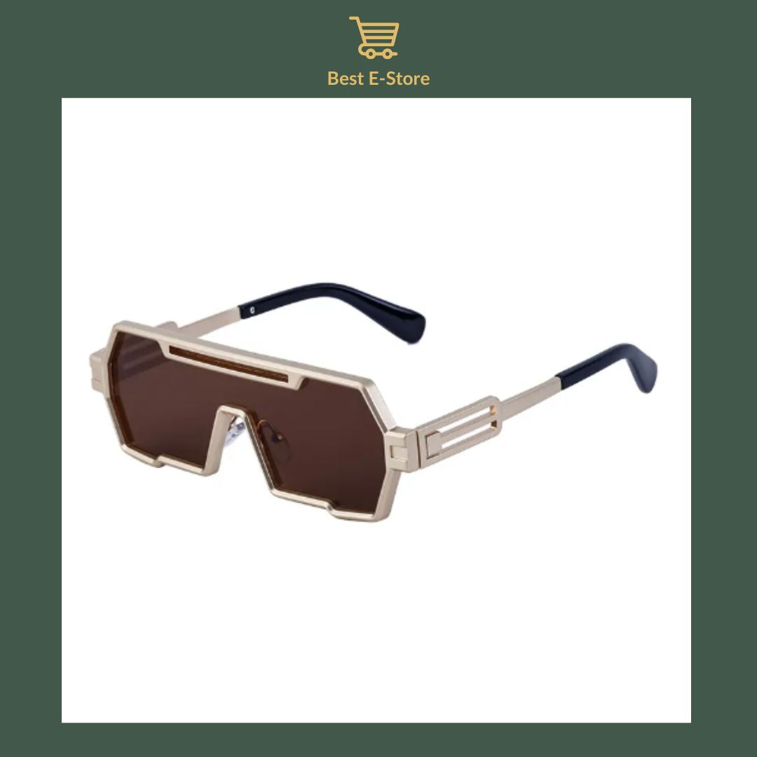 🕶️Retro Steampunk Sunglasses :  Bold Style with HD UV400 Protection✨