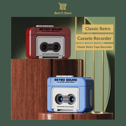 🎶 Retro Mini Tape Recorder Keychain: Record, Play & Relive Memories 🎤✨