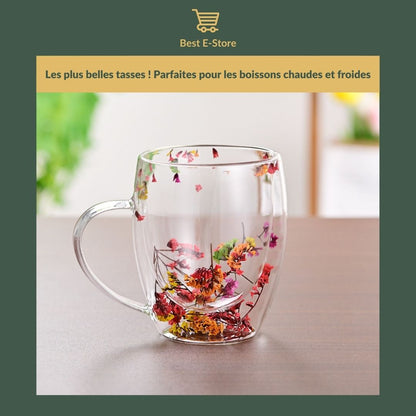 🌼 Fusion Florale: Coupes Verre Double Paroi