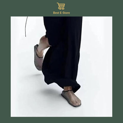 🔥 Chic & Comfy: Breathable Mesh Flats That Shine with Every Step 💃✨