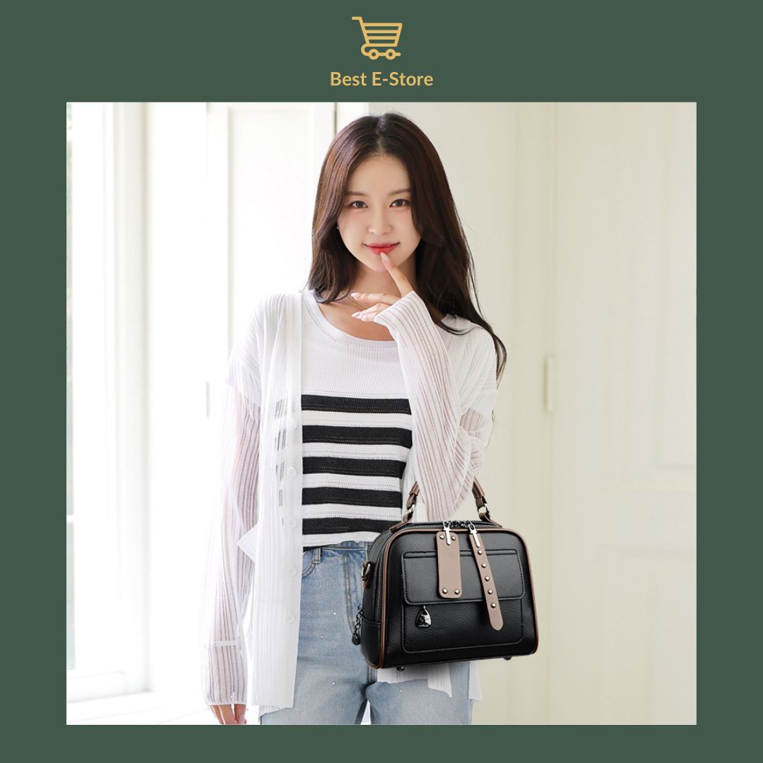 👜 Elegant Leather Shoulder Bag:  Stylish & Spacious ✨