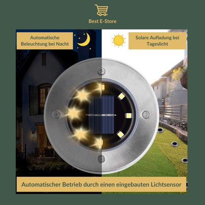 Neue wasserdichte solarbetriebene Gartenleuchten