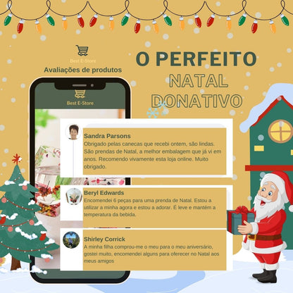 🌼Fusão Floral: Copos Vidro Parede Dupla