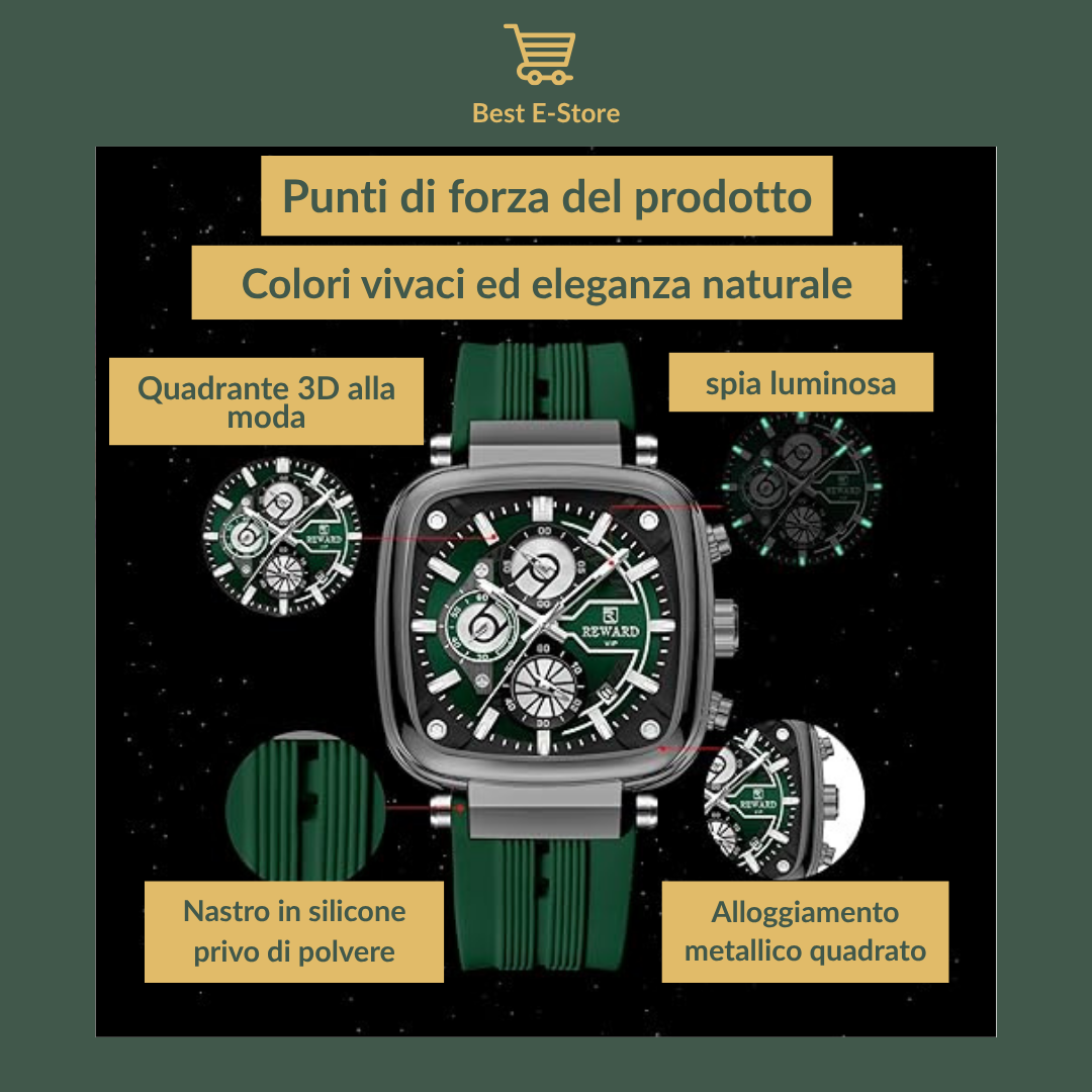 ⭐ Orologio Cronografo da Uomo Premium – Design Elegante, Stile Senza Tempo & Regalo Perfetto 🎁