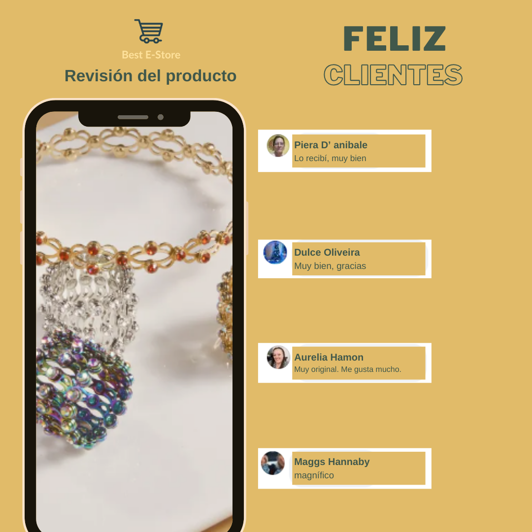 🎁 El regalo perfecto: Anillo brazalete convertible circonitas brillantes Glamour 💎