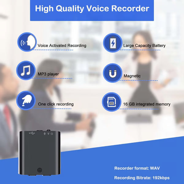 Mini Voice Recorder: Capture Every Sound with Smart, Compact Precision 🎙️