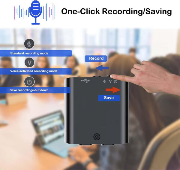 Mini Voice Recorder: Capture Every Sound with Smart, Compact Precision 🎙️