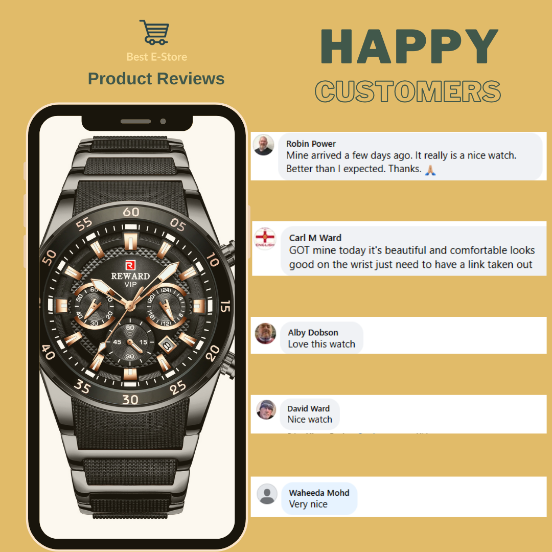 ⭐ Premium Men’s Watch: Sleek Design, Comfortable Fit & Perfect Gift Idea 🎁