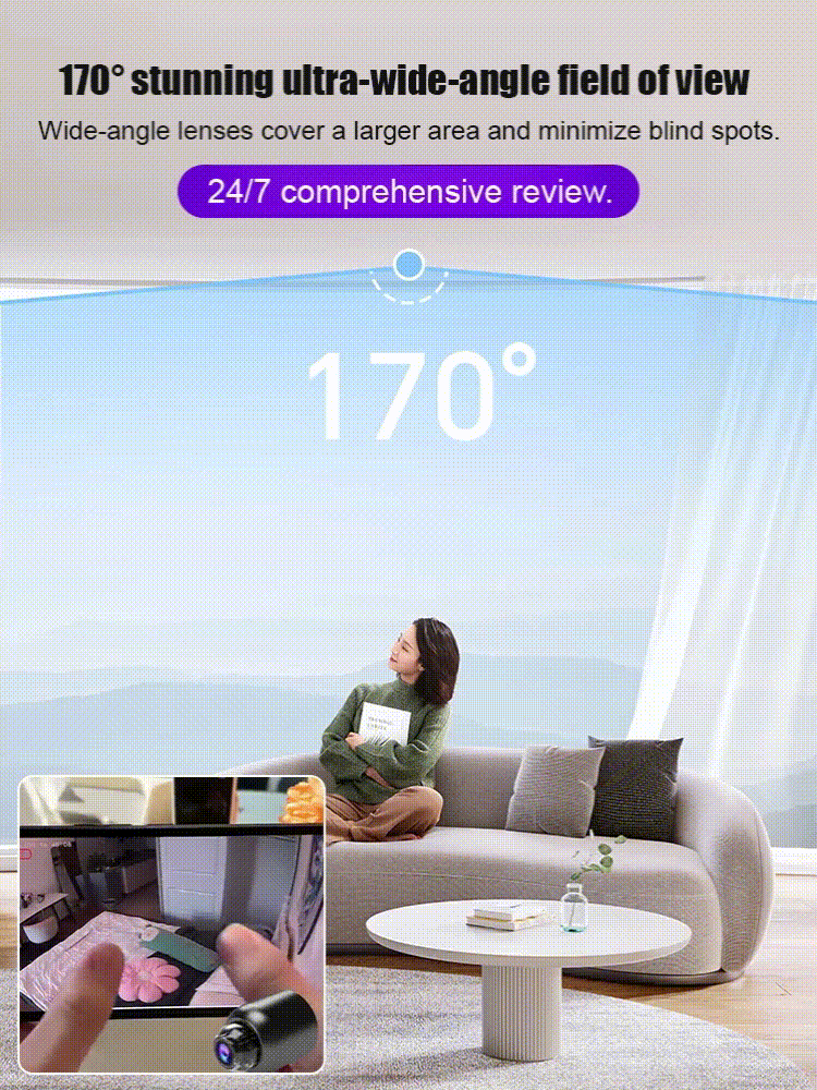 360° Panoramic Wireless Home Security Camera – Full HD Remote Monitoring via Smartphone