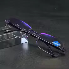 Rimless Anti Blue Ray Reading Glasses Men Women
