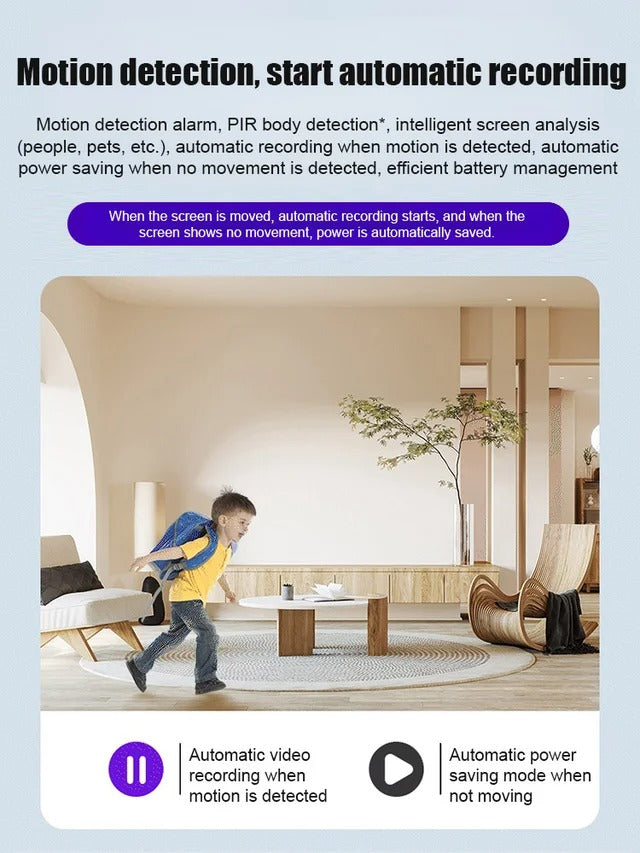 360° Panoramic Wireless Home Security Camera – Full HD Remote Monitoring via Smartphone