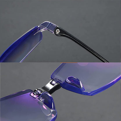 Rimless Anti Blue Ray Reading Glasses Men Women