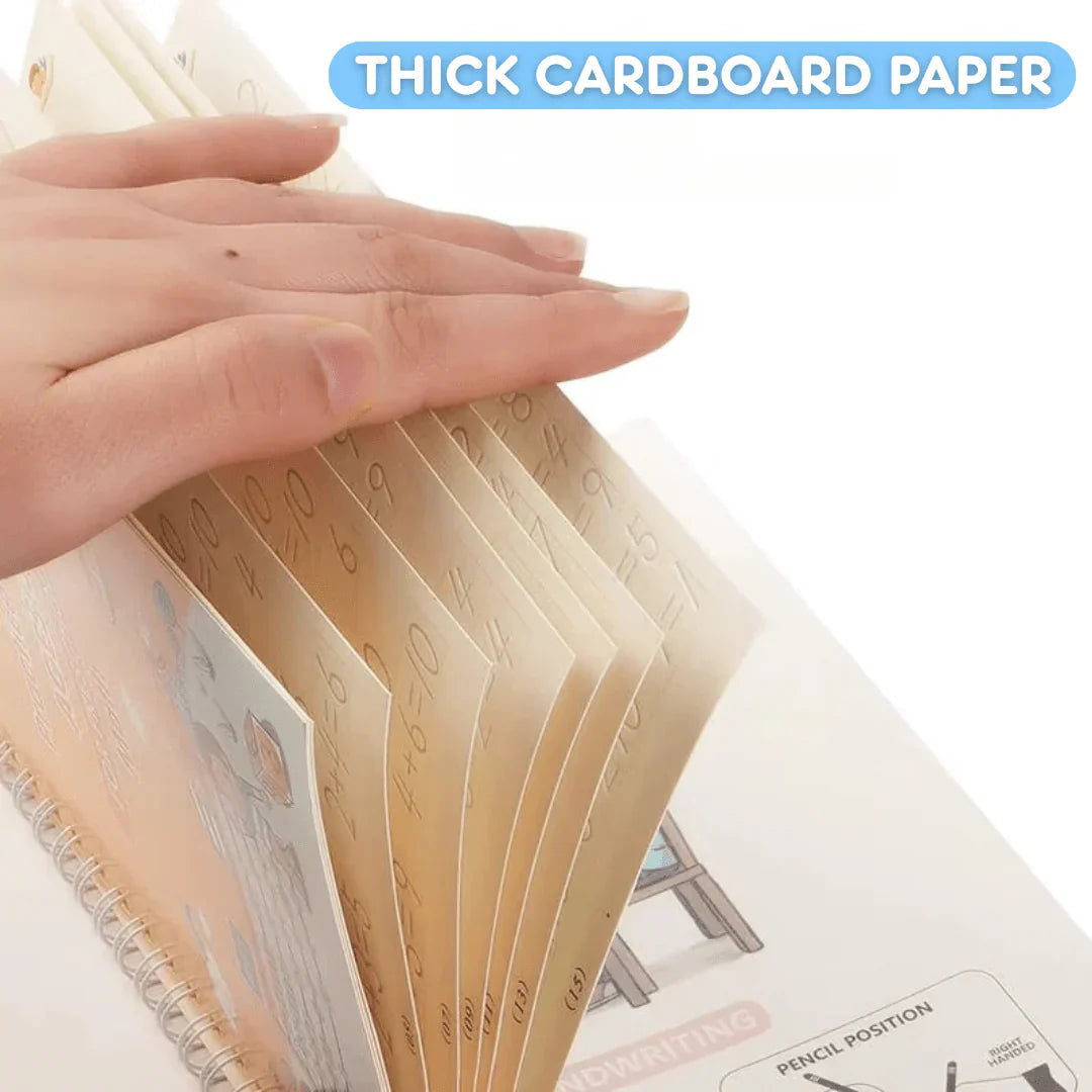 Magic Writing Book- Reusable Handwriting Practice with Disappearing Ink 4pc Set